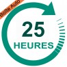 Forfait 25 heures : 1590€ (payable en 4 X 397,5€)