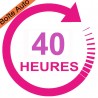 Forfait 40 heures : 2490€ (payable en 3 X 830€)