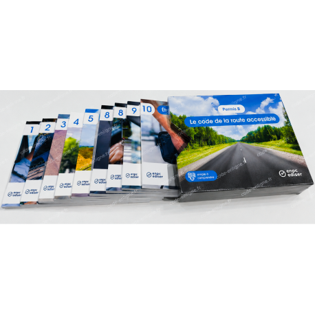 Coffret Le Code de la Route Accessible 11 livrets FALC