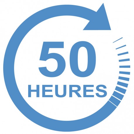 Forfait 50 heures : 2400 € (payable en 4 X 600 €)